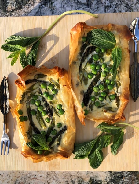 Asparagus Lemon Mint Pea Tartlets (2)