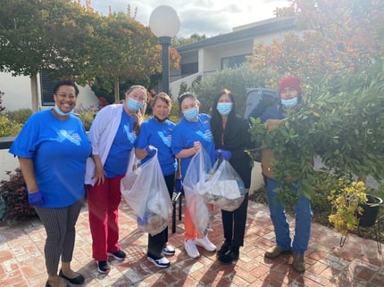 CV Manor campus clean up