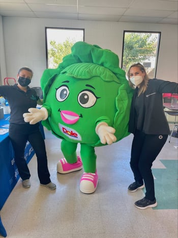 DoleHealthFair_ MariaStellerandLuttuceLucy
