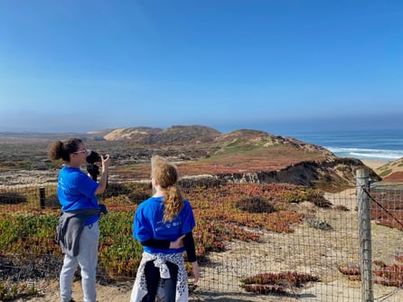 Marina Dunes walking moai