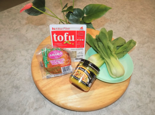 Grandpa Chuck's Fish Cake, Bok Choy, and Tofu Soup