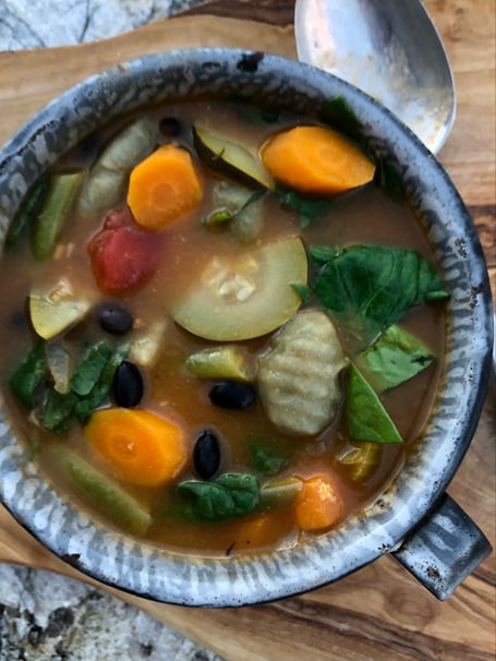 Veggie Soup with Pan-Seared Gnocchi-2