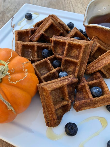 Whole Wheat Pumpkin Spice Waffles V.I