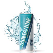 mintanine can with a splash