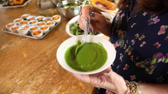 Kale, Spinach, Coconut Soup