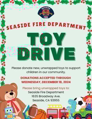 toy drive seaside