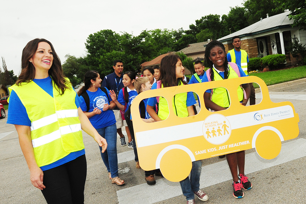 Walk this Way! Students Take Part in Walk to School Month